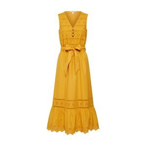 ESPRIT Šaty '60´s cambric ch Dresses light woven long'  zlatá žltá