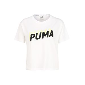PUMA Funkčné tričko  čierna / neónovo žltá / biela