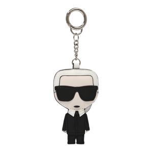 Karl Lagerfeld Prívesky na kľúče 'ikonik karl'  čierna / biela