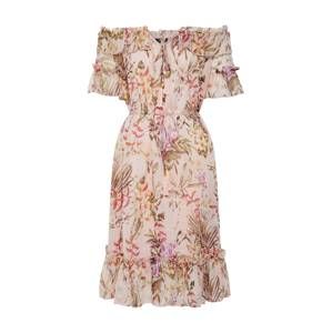 ONLY Letné šaty 'onlROSE OFFSHOULDER SHORT DRESS WVN'  zmiešané farby / ružová