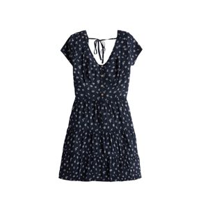 HOLLISTER Letné šaty 'SS TIERED SHORT DRESS 4CC'  námornícka modrá
