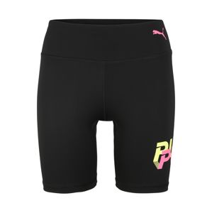 PUMA Športové nohavice 'Modern Sports 7'  neónovo ružová / čierna / limetová