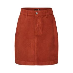 Boohoo Sukňa 'Cord Mini Skirt'  červené