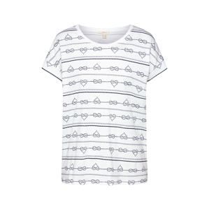 ESPRIT Tričko 'AOP T-Shirt'  biela / šedobiela