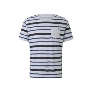 TOM TAILOR T-Shirt  modré / kobaltovomodrá / sivá