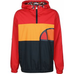 ELLESSE Prechodná bunda 'Agnolo'  čierna / svetločervená / oranžová