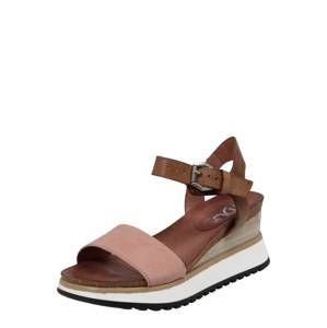 MJUS Remienkové sandále 'TARDE'  hnedé / ružová