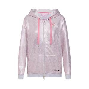 Frogbox Tepláková bunda 'Sweat jacket hoody pinkpanther'  rosé
