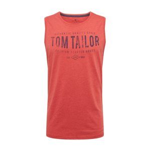 TOM TAILOR Tričko  červené / biela