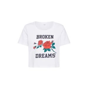 Merchcode Tričko 'Broken Dreams'  zmiešané farby / biela