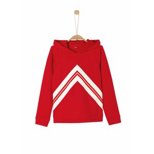 s.Oliver Junior Sweatshirt  biela / neónovo červená