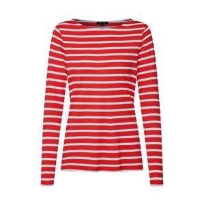 MORE & MORE Tričko 'Striped Active'  červené / biela