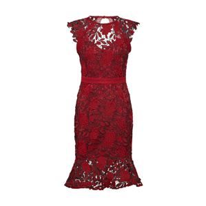 Lipsy Kokteilové šaty 'RED AO LACE DRESS(KATE MOVE ON)'  rubínová