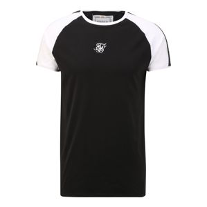 SikSilk Shirt  biela / čierna