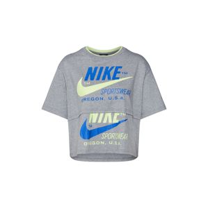 Nike Sportswear Shirt 'W NSW ICN CLSH SS TOP'  sivá / žlté
