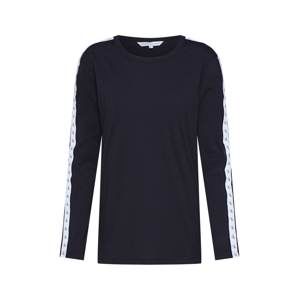 Calvin Klein Jeans Tričko 'MONOGRAM TAPE STRAIGHT LS TEE'  čierna