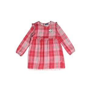 Sanetta Kidswear Šaty  sivá / ružová