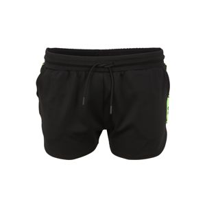 HIIT Športové nohavice  čierna / neónovo zelená