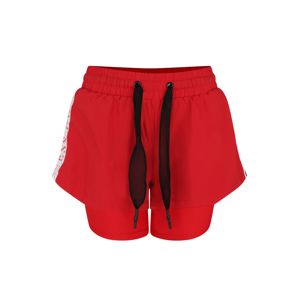 GUESS Športové nohavice 'PILATES SHORT'  červené / čierna / prírodná biela