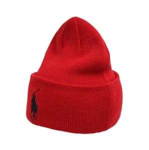 POLO RALPH LAUREN Čiapky 'ACRYLIC-BIG PP HAT-HAT'  červené