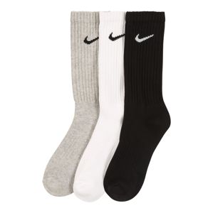 NIKE Športové ponožky 'Cushion Crew Training Sock'  svetlosivá / čierna / biela