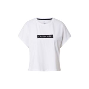 Calvin Klein Performance Funkčné tričko 'SHORT SLEEVE T-SHIRT'  biela