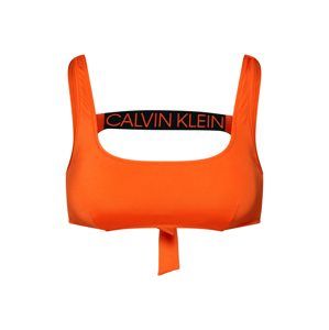 Calvin Klein Swimwear Bikinový top 'TIE BACK BRALETTE RP'  tmavooranžová