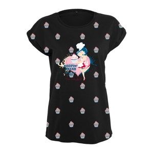 Merchcode Tričko 'Ladies Betty Boop AOP Tee'  ružová / čierna