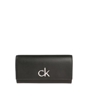 Calvin Klein Peňaženka 'RE-LOCK TRIFOLD LG'  čierna