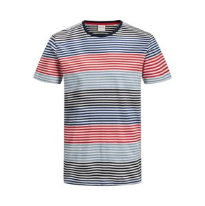 JACK & JONES T-Shirt  modré / červené / zmiešané farby