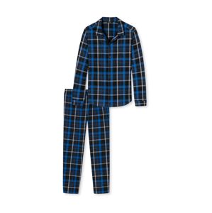 SCHIESSER Dlhé pyžamo  modré / čierna
