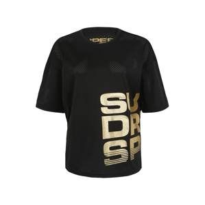 Superdry Funkčné tričko 'Bolt'  zlatá / čierna