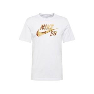 Nike SB Tričko  svetlohnedá / biela