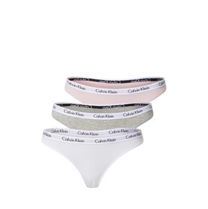 Calvin Klein Underwear Tangá  biela / ružová / sivá