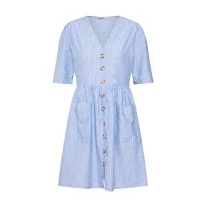 ONLY Košeľové šaty 'onlTAMMY S/S DRESS WVN'  modré / biela