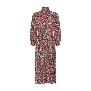 Essentiel Antwerp Košeľové šaty 'Tapir'  červené / biela