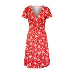ESPRIT Letné šaty 'wrap dress Dresses knitted'  červené