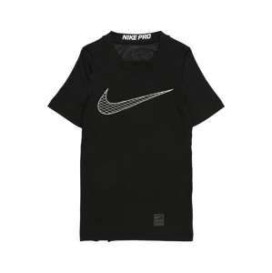 NIKE Funkčné tričko 'Boys' Nike Pro Top'  čierna / biela