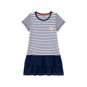 Sanetta Kidswear Šaty  námornícka modrá / biela