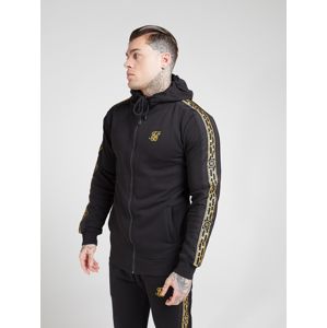 SikSilk Mikina 'siksilk nylon panel zipthrough hoodie'  zlatá / čierna