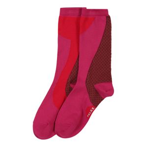 FALKE Ponožky 'Grafic Jam SO'  baklažánová / oranžovo červená / pitaya