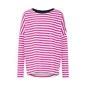 Marc O'Polo DENIM Tričko 'Striped Sweatshirt LS / SWEATSHIRTS'  ružová