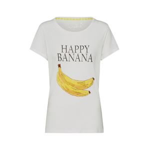 Frogbox Tričko 'Shirt with banana print'  biela