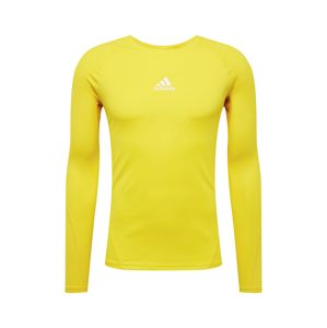 ADIDAS PERFORMANCE Funkčné tričko  žltá / biela