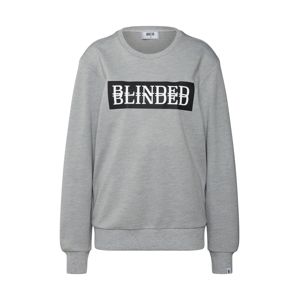 BECK2BECK Sweatshirt 'BTOBblinded2'  sivá melírovaná / čierna / biela
