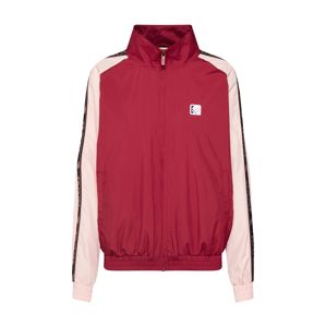 Karl Kani Prechodná bunda 'KK OG Block Trackjacket'  ružová / burgundská / oranžovo červená