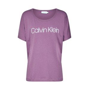 Calvin Klein Tričko  fialová / biela
