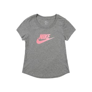Nike Sportswear Tričko 'G NSW SCOOP FUTURA'  sivá / ružová