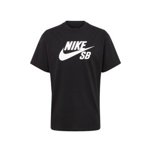 Nike SB Tričko  biela / čierna