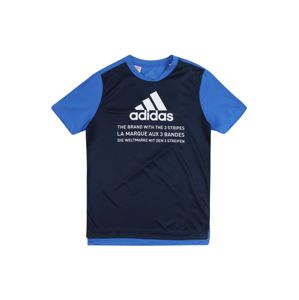 ADIDAS PERFORMANCE Funkčné tričko  modrá / tmavomodrá / biela